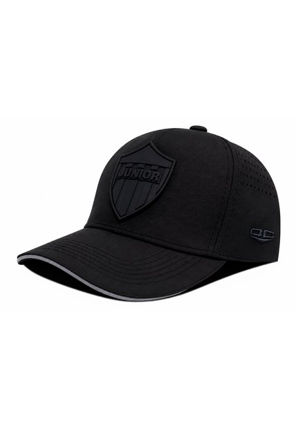 Gorra Junior FC Oficial Deportiva Negra Tono A Tono Oto-106