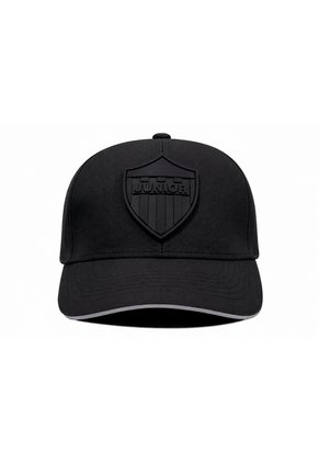 Gorra Junior FC Oficial Deportiva Negra Tono A Tono Oto-106