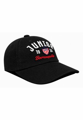 Gorra Junior FC Oficial Dad Cap Negra Oto-103