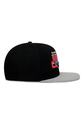 GORRA JUNIOR FC OFICIAL GRIS/NEGRO PLANA
