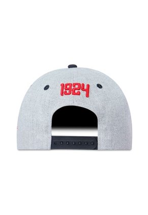 GORRA JUNIOR FC OFICIAL GRIS/NEGRO PLANA