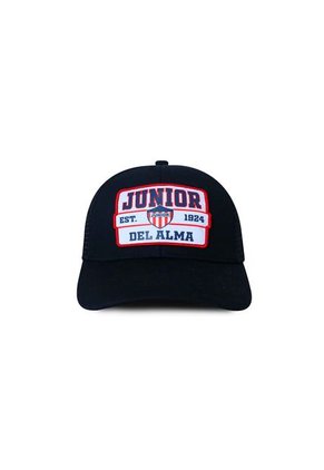 GORRA JUNIOR FC OFICIAL NEGRO DE MALLA
