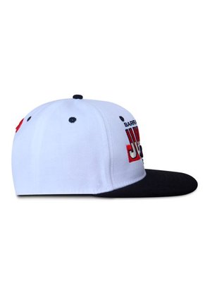 GORRA JUNIOR FC OFICIAL BLANCO/NEGRO PLANA