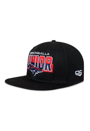 GORRA JUNIOR FC OFICIAL NEGRO PLANA