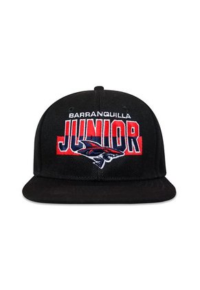 GORRA JUNIOR FC OFICIAL NEGRO PLANA