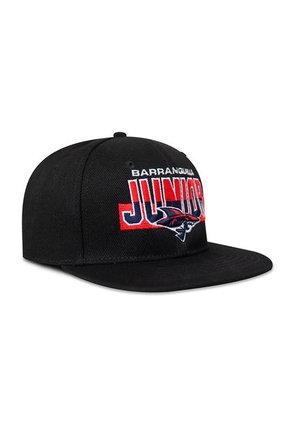 GORRA JUNIOR FC OFICIAL NEGRO PLANA