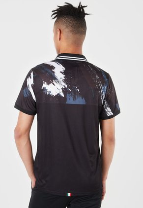 Camiseta Polo Negro-Blanco-Gris Juventus FC