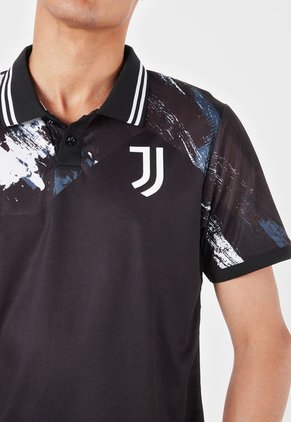 Camiseta Polo Negro-Blanco-Gris Juventus FC