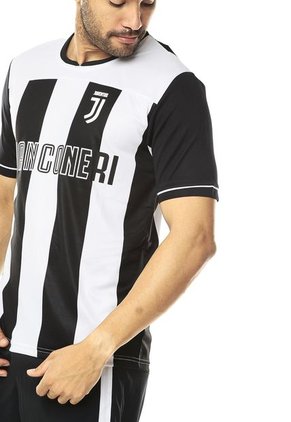 Camiseta Negra-Blanca JUVENTUS