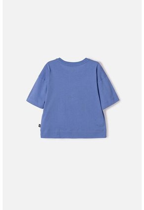 Camiseta De K- Pop Demon Hunters Manga Corta Azul Para Niña 14