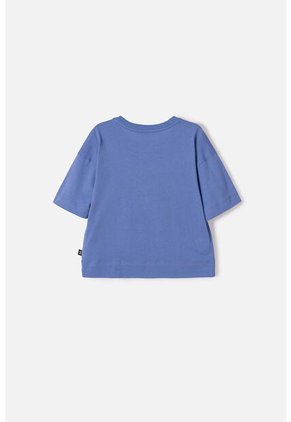 Camiseta De K- Pop Demon Hunters Manga Corta Azul Para Niña 8