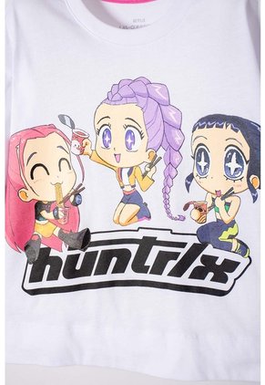 Conjunto De K- Pop Demon Hunters Blanco Y Negro Para Niña 14
