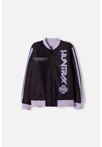 Chaqueta De K- Pop Demon Hunters Con Cierre Negro Para Niña 10 K-POP DEMON HUNTERS