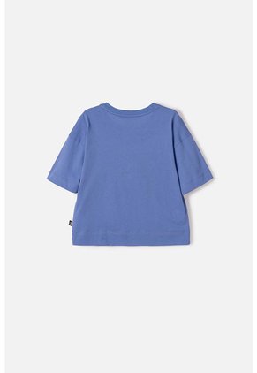 Camiseta De K- Pop Demon Hunters Manga Corta Azul Para Niña 12