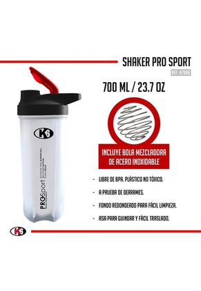 Shaker Vaso Mezclador Pro Sport K6 700 Ml