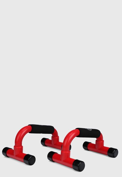 Base para flexiones Negro-Rojo K6 Fitness