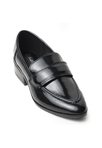 Mocasines Clásicos De Tacón Bajo En Charol 622EPT1009298NEGRO