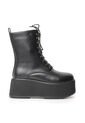 Bota Negra Con Plataforma Para Mujer 622MJ1636-F1330NEGRO de Kanna & Co