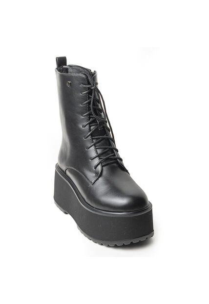 Bota Negra Con Plataforma Para Mujer 622MJ1636-F1330NEGRO