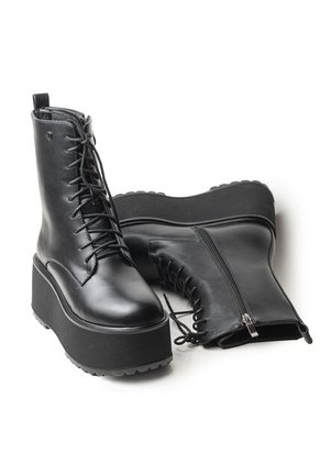 Bota Negra Con Plataforma Para Mujer 622MJ1636-F1330NEGRO