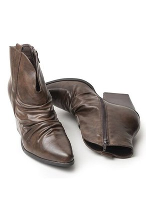 Price Shoes Botas O Botines Moda Mujer De Tacón Medio 62271277CAFE