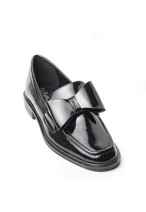 Mocasines Clásicos De Tacón Bajo En Charol 622EPT904022NEGRO