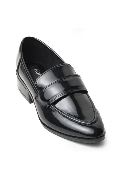 Mocasines Clásicos De Tacón Bajo En Charol 622EPT1009298NEGRO