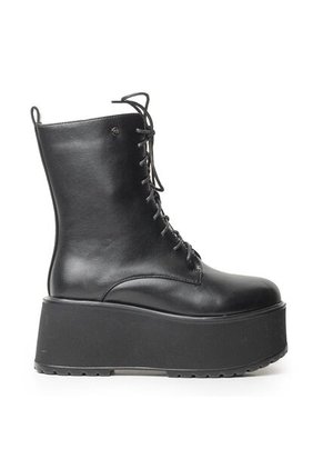 Bota Negra Con Plataforma Para Mujer 622MJ1636-F1330NEGRO