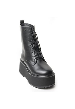 Bota Negra Con Plataforma Para Mujer 622MJ1636-F1330NEGRO