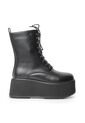 Bota Negra Con Plataforma Para Mujer 622MJ1636-F1330NEGRO de Kanna & Co