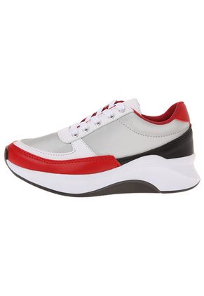 Tenis Lifestyle Gris-Rojo-Blanco-Negro Kapalu