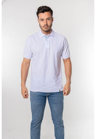 Camiseta Tipo Polo Para Hombre Blanca Kapo KAPO
