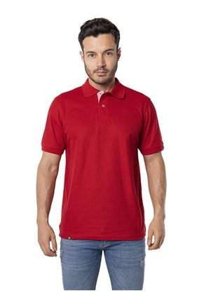 Camiseta Tipo Polo Para Hombre Roja Kapo