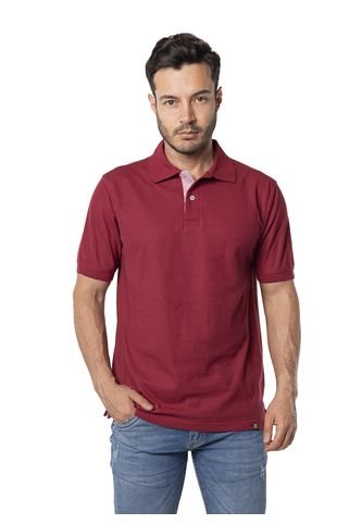 Camiseta Tipo Polo Para Hombre Vinotinto Kapo KAPO