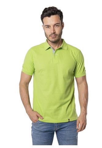 Camiseta Tipo Polo Para Hombre Verde Limon Kapo KAPO