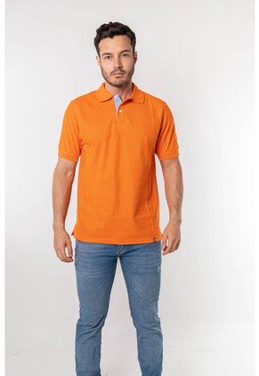 Camiseta Tipo Polo Para Hombre Naranja Kapo