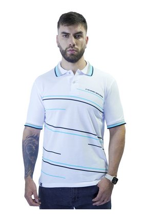 Camiseta Tipo Polo Para Hombre Estampada