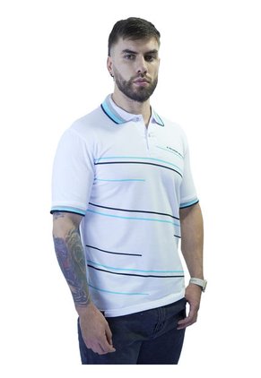 Camiseta Tipo Polo Para Hombre Estampada