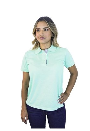 Camiseta Tipo Polo Para Mujer Verde Menta Kapo