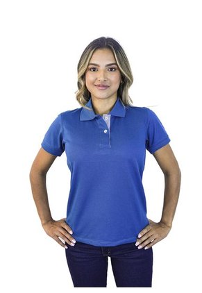 Camiseta Tipo Polo Para Mujer Petroleo Kapo