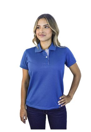 Camiseta Tipo Polo Para Mujer Petroleo Kapo