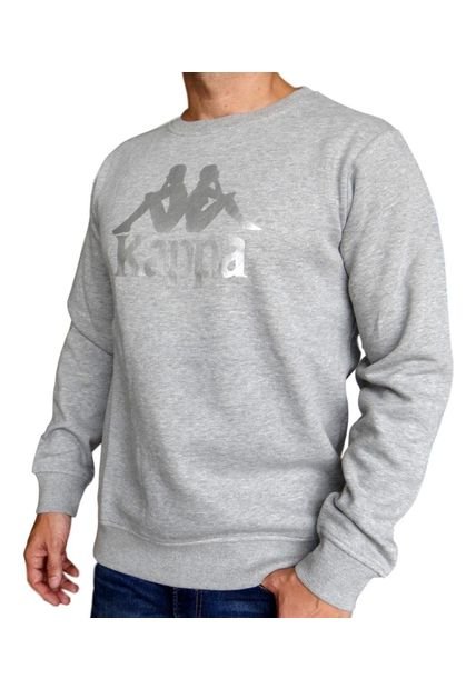 Sueter Kappa Authentic Eslogari-Gris