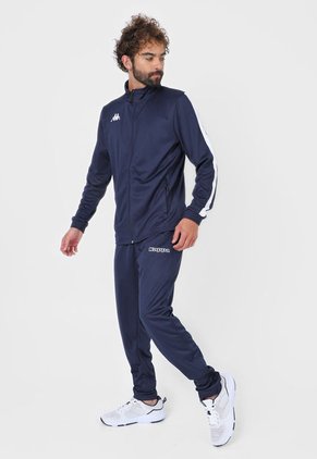 Sudadera Azul Oscuro-Blanco Kappa Salcito