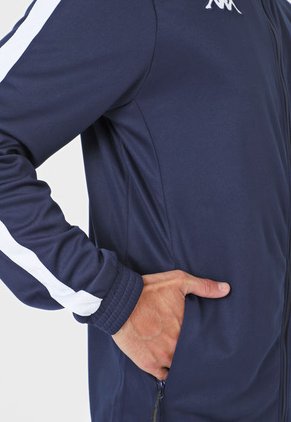 Sudadera Azul Oscuro-Blanco Kappa Salcito