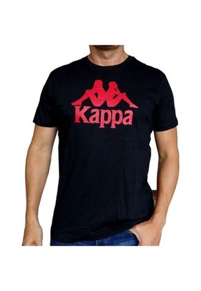 Camiseta Kappa Authentic Estessi-Negro/Rojo