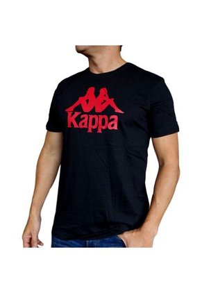 Camiseta Kappa Authentic Estessi-Negro/Rojo