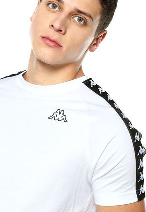 Camiseta Blanco-Negro Kappa