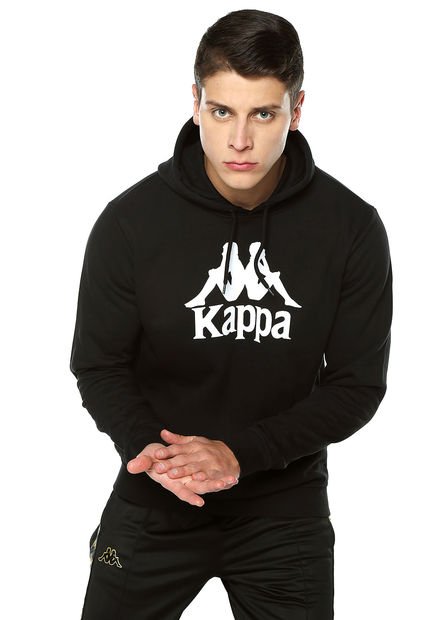 Buzo Negro-Blanco Kappa