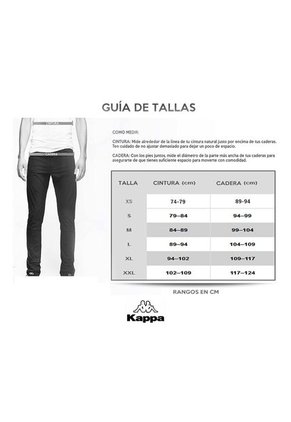 Jogger Kappa Rastoria-Negro/Blanco