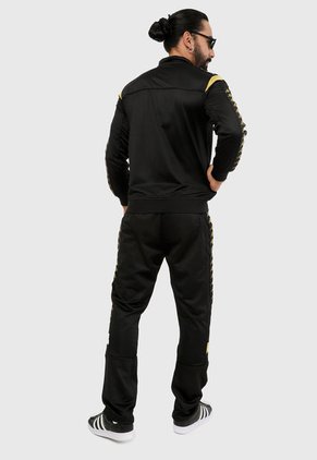 Sudadera Negro-Amarillo Kappa Duedueuno